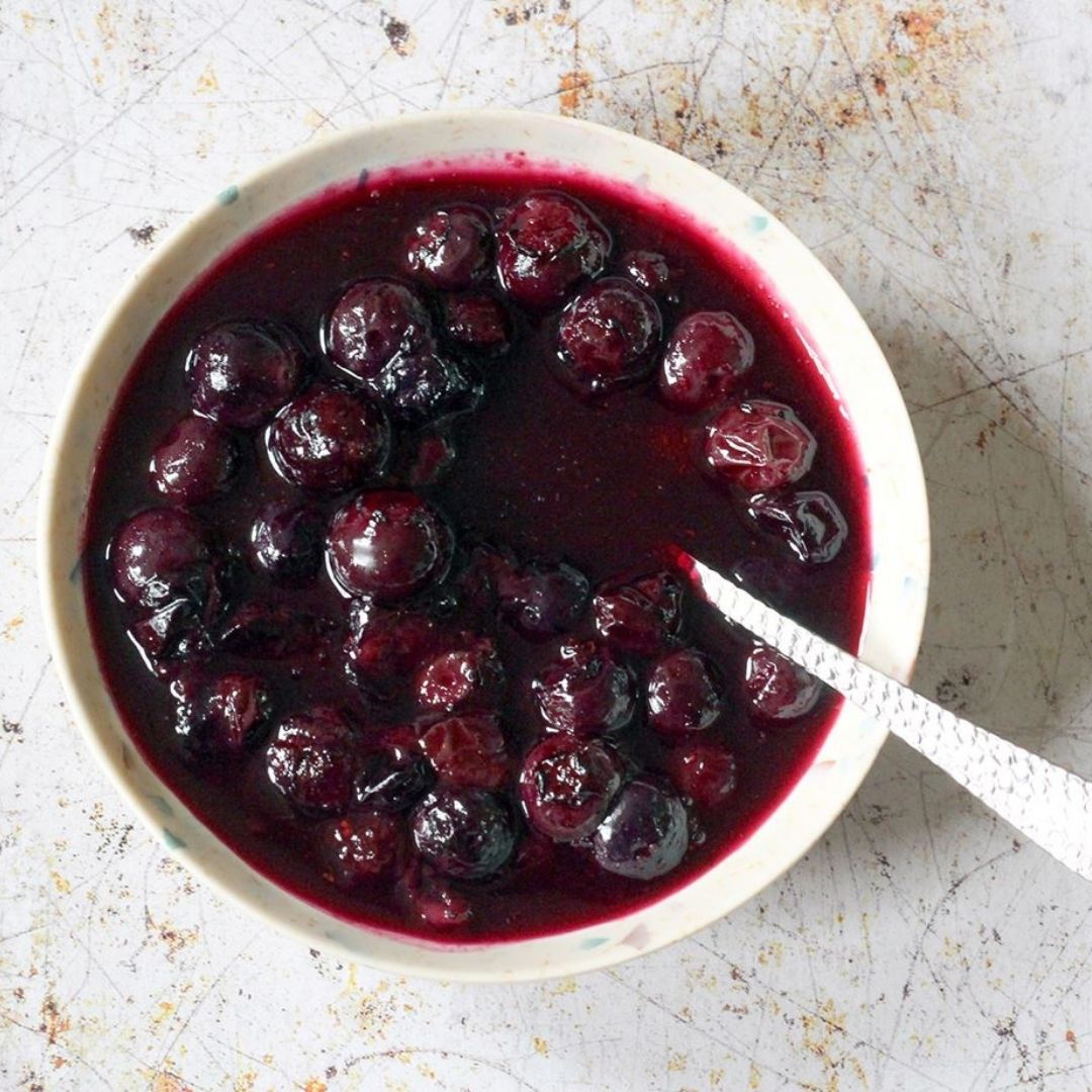 Compote de myrtilles