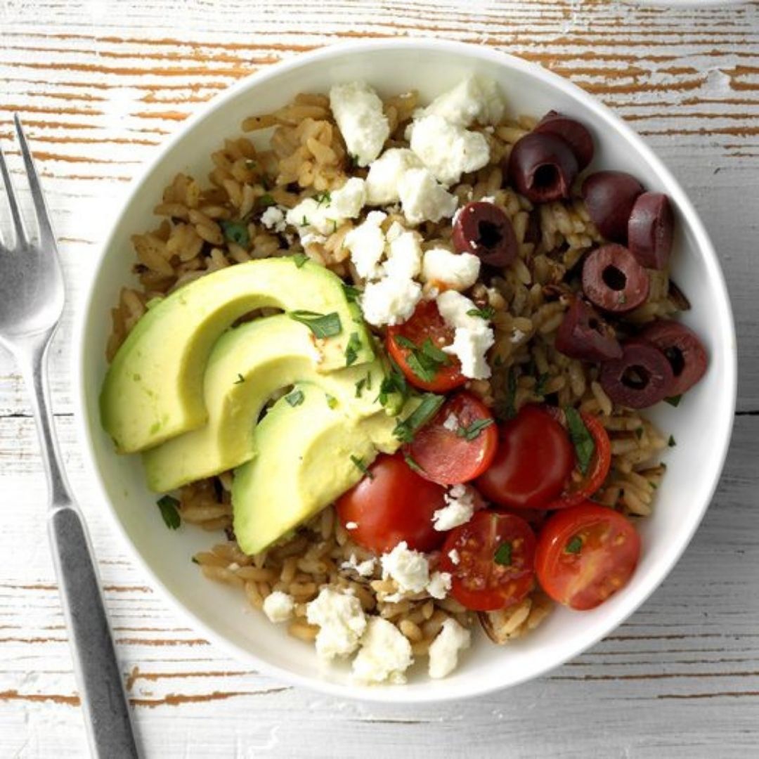 Salade de riz à la grecque